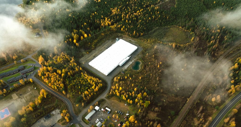 Svenskt datacenter där Vostroblock driver serverinfrastruktur för Bitcoin mining åt företag.
