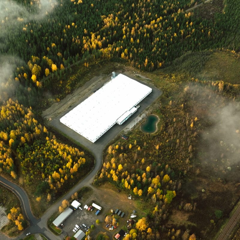 Svenskt datacenter där Vostroblock driver serverinfrastruktur för Bitcoin mining åt företag.